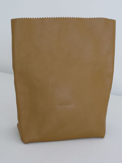 VETEMENTS AH21-22 LEATHER PAPER BAG